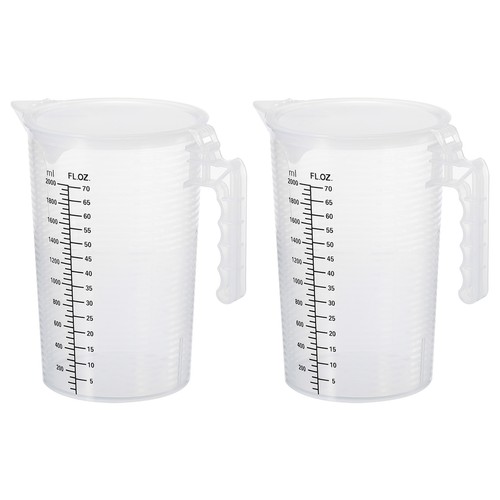 Graduated glass 2pcs 2000ml - 2pcs,