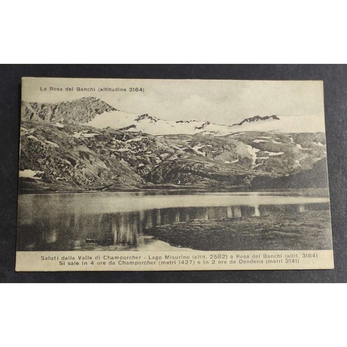 Postcard champorcher lake - -,