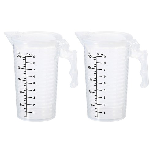 Graduated glass 2pcs 250ml - graduated, glass,