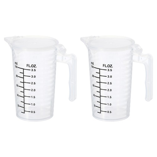 Graduated glass 2pcs - glass,,
